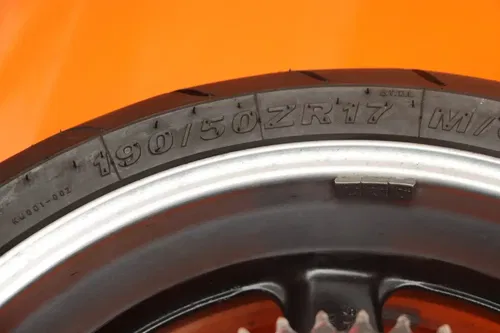 2003 YAMAHA YZF R1 OEM STRAIGHT REAR WHEEL BACK RIM W TIRE