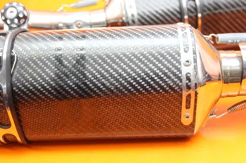 08-19 SUZUKI BUSA GSXR1300R CARBON FIBER YOSHIMURA EXHAUST PIPE DUAL MUFFLERS