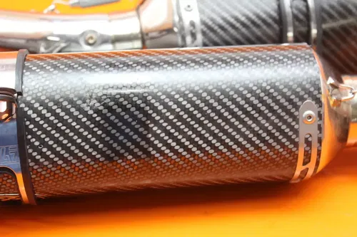 08-19 SUZUKI BUSA GSXR1300R CARBON FIBER YOSHIMURA EXHAUST PIPE DUAL MUFFLERS