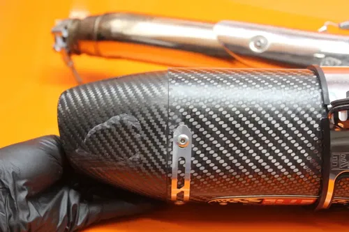 08-19 SUZUKI BUSA GSXR1300R CARBON FIBER YOSHIMURA EXHAUST PIPE DUAL MUFFLERS