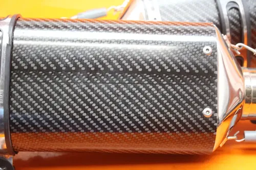 08-19 SUZUKI BUSA GSXR1300R CARBON FIBER YOSHIMURA EXHAUST PIPE DUAL MUFFLERS