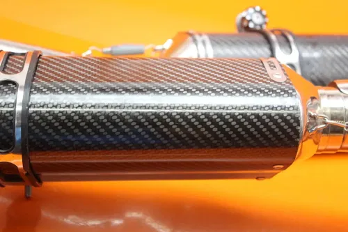 08-19 SUZUKI BUSA GSXR1300R CARBON FIBER YOSHIMURA EXHAUST PIPE DUAL MUFFLERS