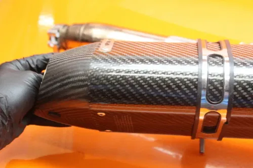 08-19 SUZUKI BUSA GSXR1300R CARBON FIBER YOSHIMURA EXHAUST PIPE DUAL MUFFLERS