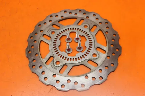 17-24 KAWASAKI Z900 OEM STRAIGHT REAR ROTOR BACK BRAKE DISC AND REAR ABS RING