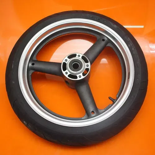 99-07 SUZUKI GSXR1300R BUSA OEM STRAIGHT FRONT WHEEL RIM W TIRE 54111-33E10-35W