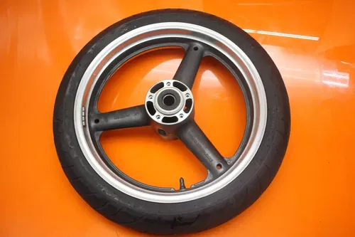 99-07 SUZUKI GSXR1300R BUSA OEM STRAIGHT FRONT WHEEL RIM W TIRE 54111-33E10-35W