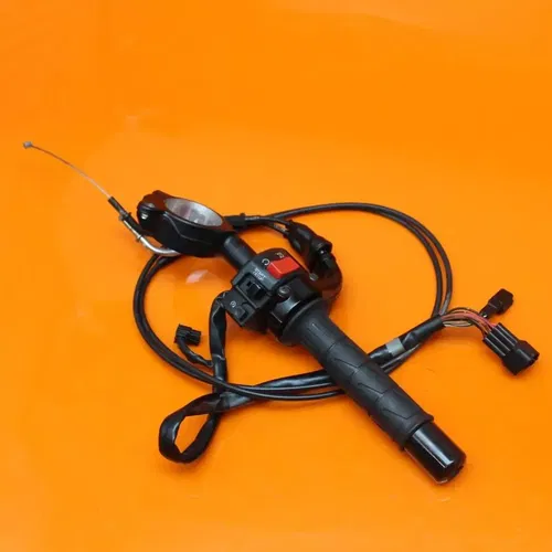 2007 2008 KAWASAKI NINJA ZX6R OEM RIGHT CLIP ON HANDLEBAR W SWITCHES *5K MILES*