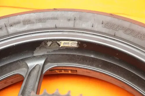 2015-2022 HONDA CBR300R OEM STRAIGHT REAR WHEEL BACK RIM W TIRE