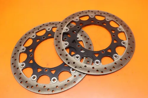 2007-2008 YAMAHA YZF R1 OEM STRAIGHT FRONT LEFT RIGHT BRAKE ROTORS DISCS
