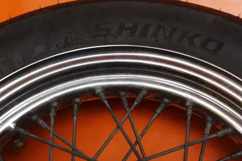 2002 Harley-Davidson Road King FLHR OEM STRAIGHT FRONT WHEEL RIM W TIRE