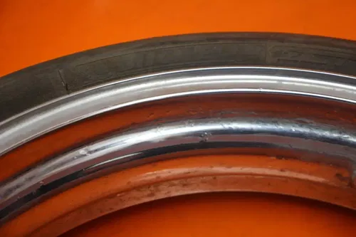 2001-2004 SUZUKI GSXR 1000 CHROME OEM STRAIGHT FRONT WHEEL RIM W TIRE