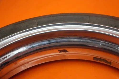 2001-2004 SUZUKI GSXR 1000 CHROME OEM STRAIGHT FRONT WHEEL RIM W TIRE