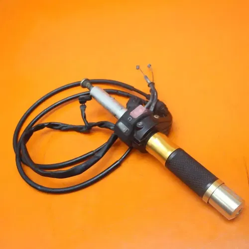 02-05 KAWASAKI NINJA ZX12R OEM RIGHT CLIP ON HANDLEBAR W SWITCHES