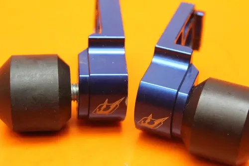 08 09 10 KAWASAKI NINJA ZX10R GRAVES BLUE REAR AXLE WHEEL SLIDERS SET