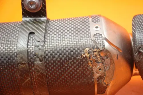 2024 KAWASAKI NINJA ZX6R 636 AKRAPOVIC CARBON FIBER EXHAUST PIPE MUFFLER