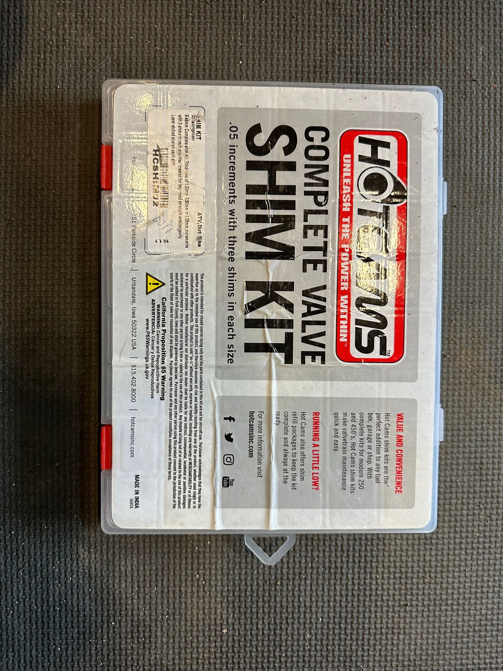 Hot Cams Shim Kit 9.48mm Valve Shim, 3.50mm MX Locker