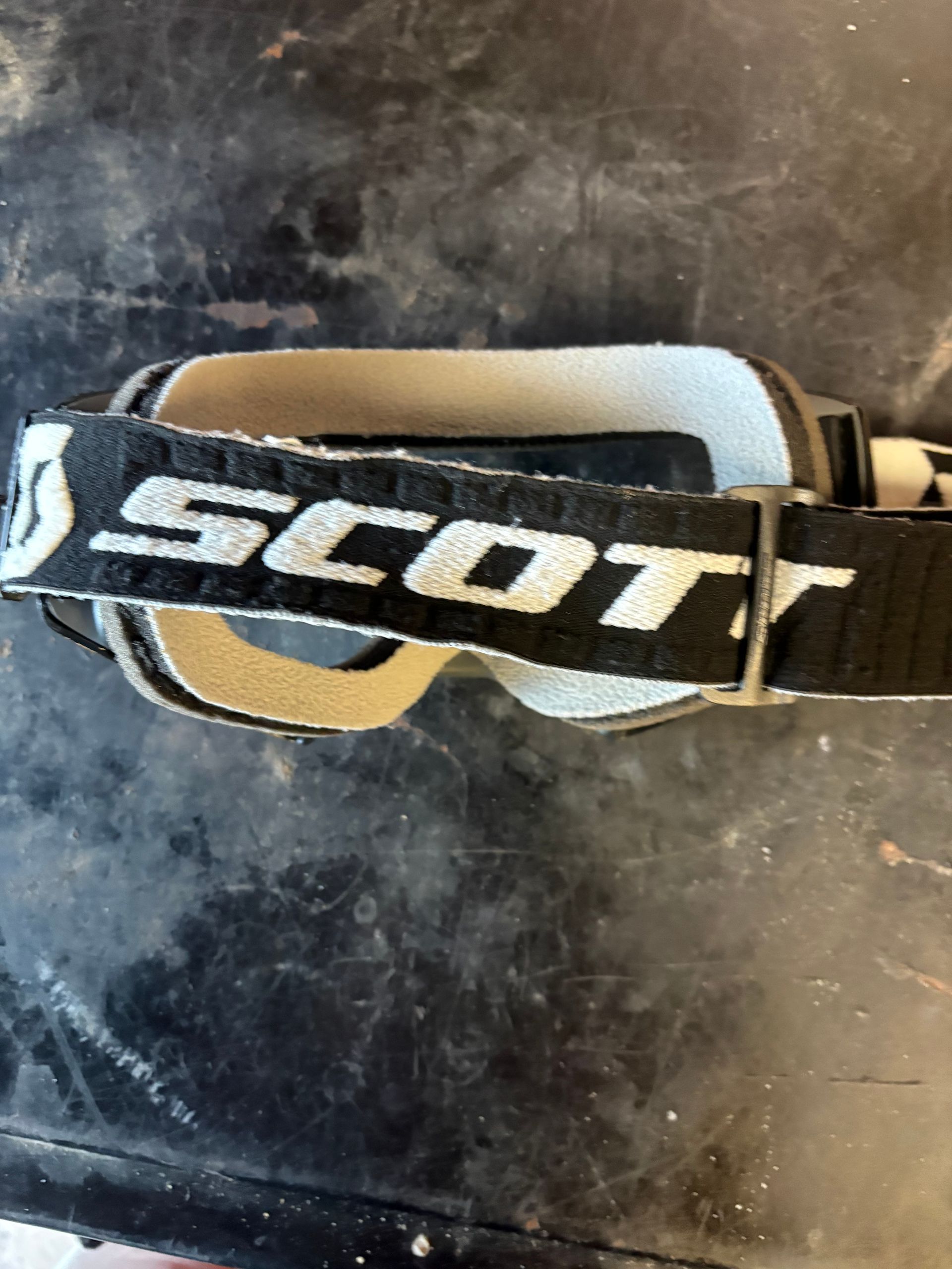 Scott Fury Goggles Black/white Clear Lense