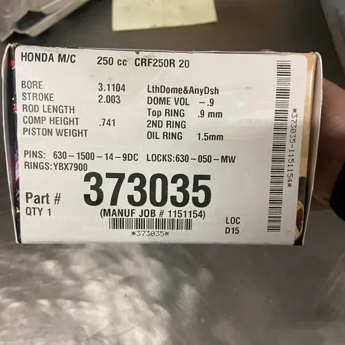 JE Piston CRF 250R 2020-2024 14.4 Compression 