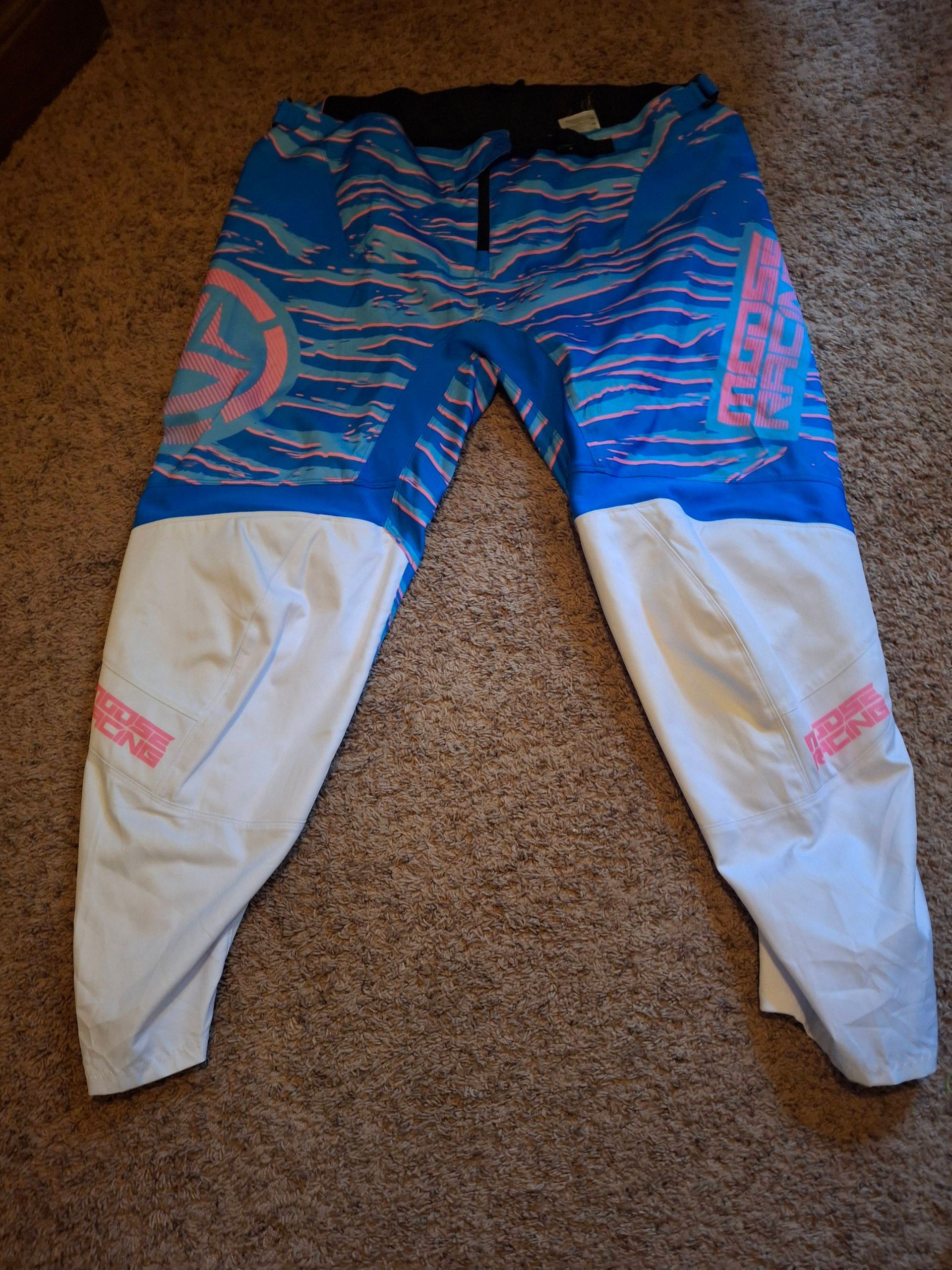 Moose Qualifyer Pants Size 46 Blue/pink 