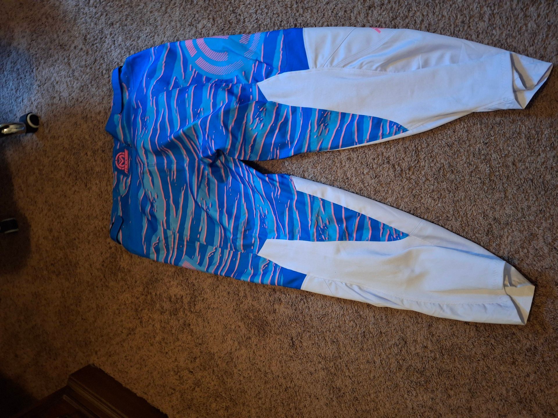 Moose Qualifyer Pants Size 46 Blue/pink 