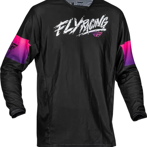 FLY Racing Youth Kinetic Gear Set - Black/Purple/Pink
