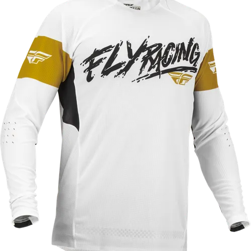 Fly Racing - Evolution DST L.E. Brazen - Pant & Jersey - White / Gold / Black