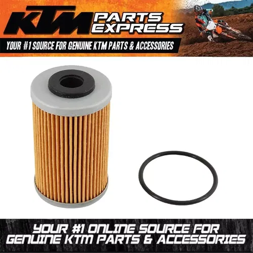 NEW OEM KTM OIL FILTER WITH GASKET 250 450 500 SXF XCF XCFW EXC 77038005044