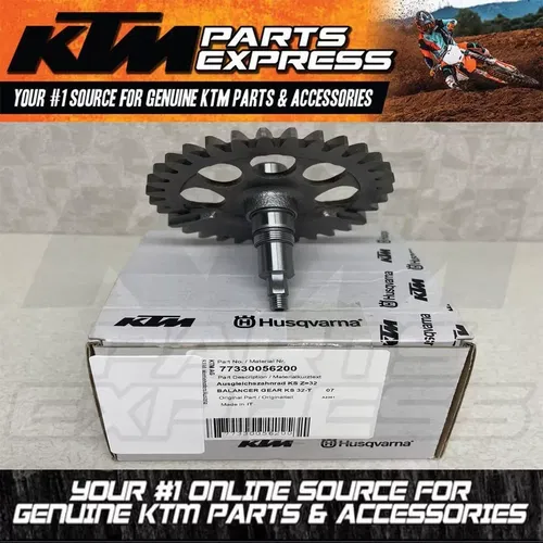 NEW OEM KTM WATER PUMP BALANCER GEAR KS 32-T 07 450 SXF XCF 505 XCF 77330056200