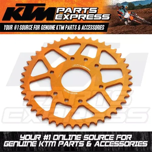 NEW OEM KTM ORANGE SPROCKET ALU 44T 200 390 DUKE RC 390 R CUP 9051095104404