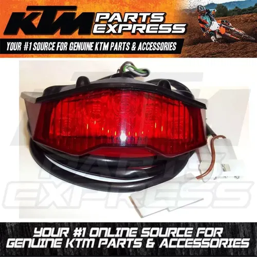 NEW OEM KTM 125 200 250 450 530 EXC EURO STYLE TAIL LIGHT TAIL LAMP 78014040000