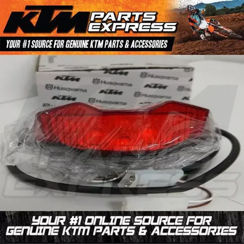NEW OEM KTM 125 200 250 450 530 EXC EURO STYLE TAIL LIGHT TAIL LAMP 78014040000