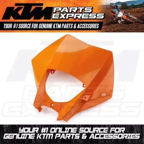 NEW OEM KTM HEAD LIGHT MASK ORANGE 200 250 300 EXC 2005 400 450 5480800100004