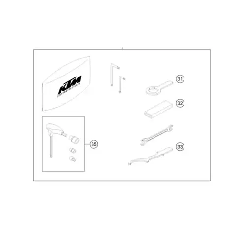 NEW OEM KTM ON-BOARD TOOL KIT 790 ADVENTURE / R 2019 2020 63529099000