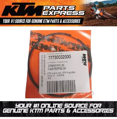 NEW OEM KTM SCRAPER RING 250 77730032000