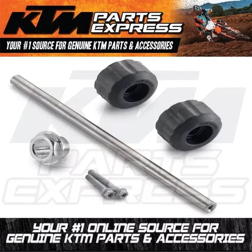 NEW OEM KTM BLACK FRONT SLIDERS SLIDE PADS 690 DUKE SUPERMOTO R SMC 75609945000
