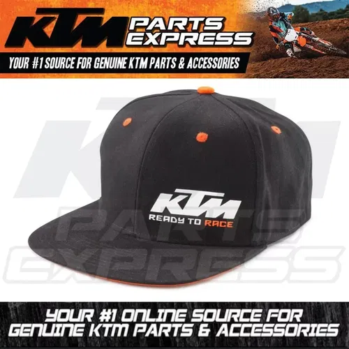 NEW KTM BLACK TEAM SNAPBACK CAP MENS HAT ADJUSTABLE 100% COTTON 3PW210024100