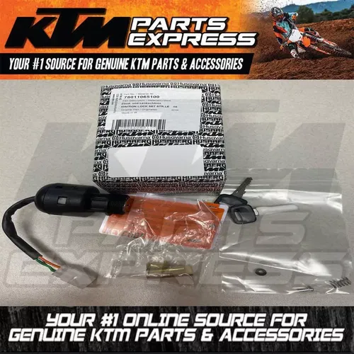 NEW OEM KTM IGNITION LOCK SET 250 350 450 500 530 EXC EXCF 78011065100