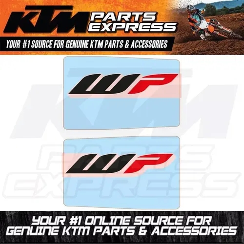 NEW OEM KTM FORK PROTECTION STICKER SET WP DECAL 48MM FORKS 2005-2024 52000093