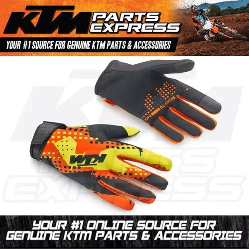 NEW OEM KTM LIGHTWEIGHT GRAVITY-FX GLOVES SIZE: X-LARGE/11 ORANGE 3PW230005305