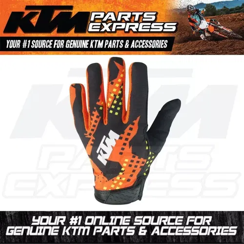 NEW OEM KTM LIGHTWEIGHT GRAVITY-FX GLOVES SIZE: X-LARGE/11 ORANGE 3PW230005305