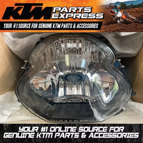 NEW OEM KTM HEAD LIGHT RIGHT 990 ADVENTURE R S 990 SUPER DUKE R 60014801000