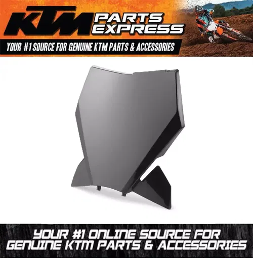 NEW OEM KTM BLACK FRONT NUMBER PLATE 2023 125  250 300 350 450 A46008007000C1