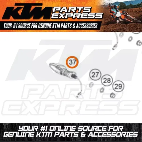 NEW KTM FRONT RIGHT TURN SIGNAL 890 DUKE R 2021-2023 1290 SUPER ADVENTURE/DUKE R