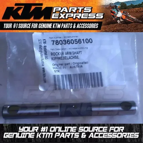 NEW KTM ROCKER ARM SHAFT 400 450 530 EXC XCW SIX DAYS 78036056100