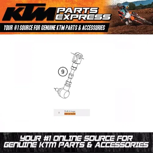 NEW OEM KTM SHIFT LINKAGE 390 ADVENTURE 2020 2021 2022 2023 95834036000