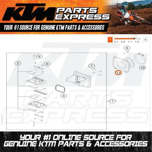 NEW OEM KTM HUSQVARNA INTAKE FLANGE V-FORCE 2004 250 300 XCW XC SX EXC MXC TE