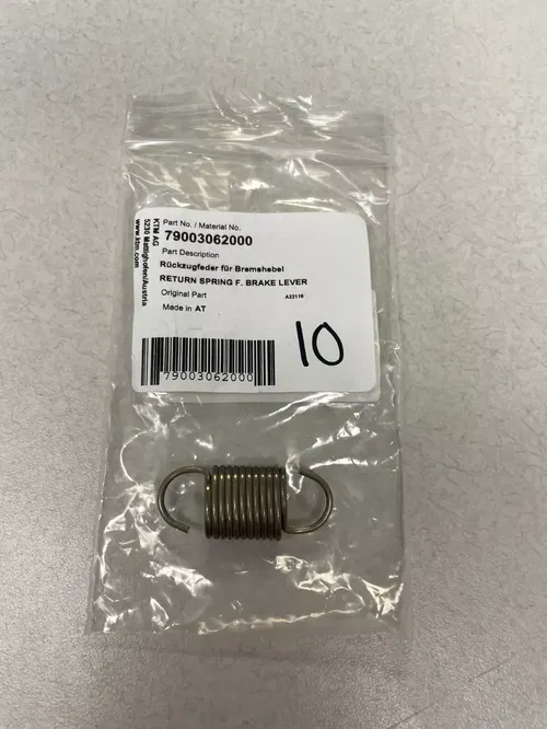 NEW KTM GAS GAS HUSQVARNA RETURN SPRING F. BRAKE LEVER FITMENTS IN DESCRIPTION