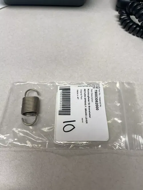 NEW KTM GAS GAS HUSQVARNA RETURN SPRING F. BRAKE LEVER FITMENTS IN DESCRIPTION