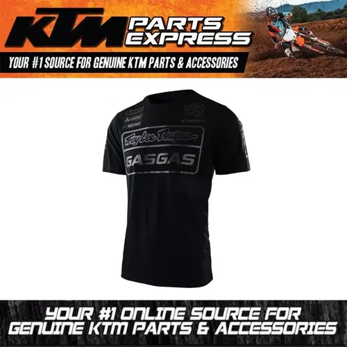 NEW OEM KTM & GASGAS TLD TEAM TEE MEN'S BLACK TONAL XXL 2XL 3GG230051106