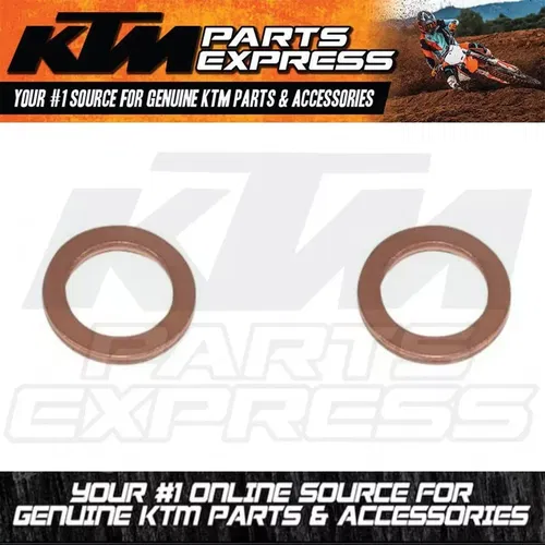 2X NEW KTM CLUTCH PIPE SEAL RINGS CU DIN7603- 8X12X1 SX XC XCF XCW XCFW EXCF SXF